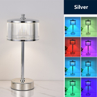 E27 RGB Acrylic LED Desk Lamp 100v Round Coloured Glass Table Lamps